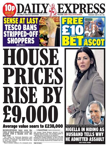Daily Express – Wednesday, 19 June 2013