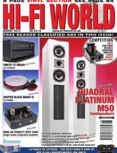 Hi-Fi World UK — August 2013