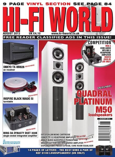 Hi-Fi World UK – August 2013