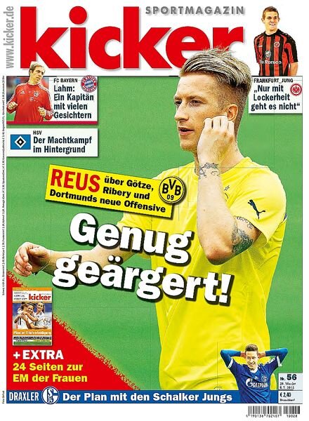 Kicker SporMagazin Germany — 08 Juli 2013