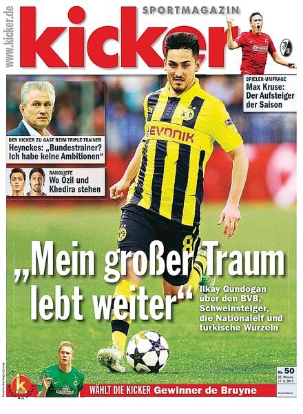 Kicker SportMagazin Germany – 17.06.2013
