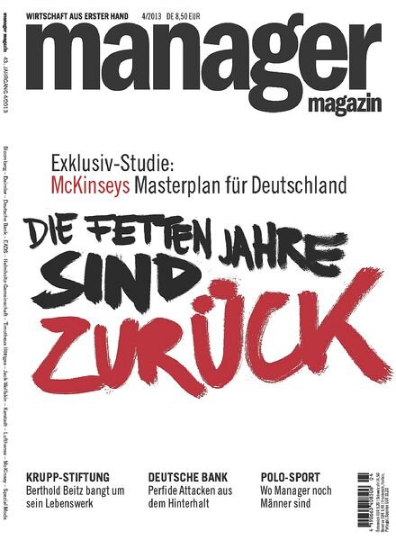 Manager Magazin — 04 2013