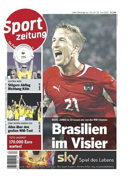 Sportzeitung — 11 Juni, 2013
