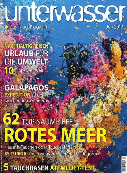 Unterwasser Das Tauchmagazin – Juli 2013