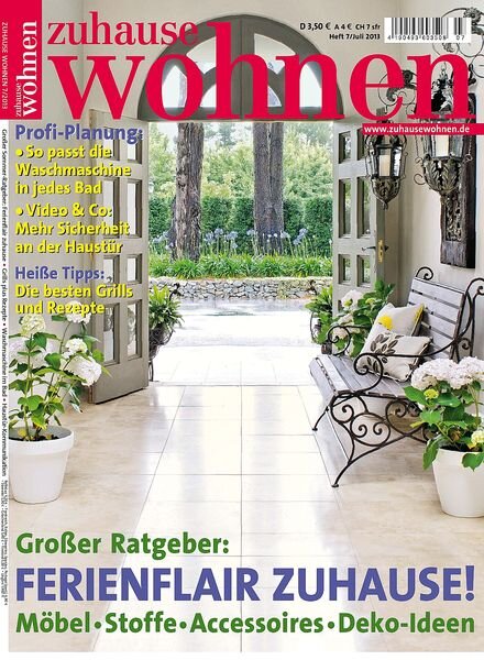 Zuhause Wohnen Magazin — Juli 2013