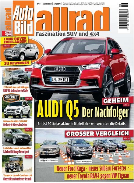 Auto Bild Germany allrad — August 2013