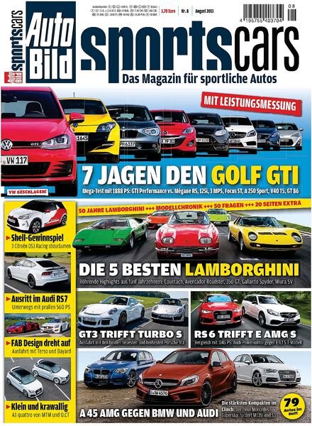 Auto Bild Germany sportscars – August 2013