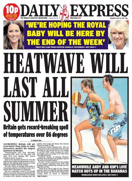 Daily Express – Tuesday, 16 July 2013