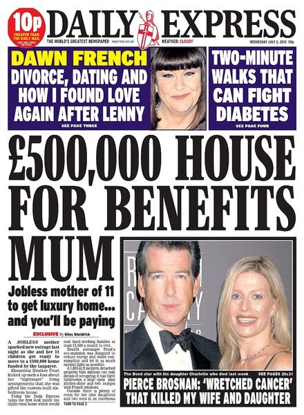 Daily Express – Wednesday, 03 July 2013