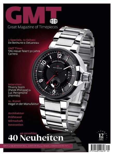 GMT, Great Magazine of Timepieces – Spring 2013