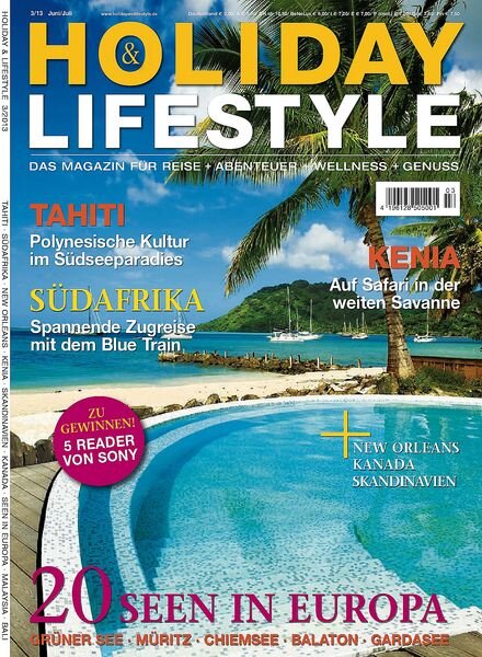 Holiday & Lifestyle Reisemagazin – Juni-Juli 2013