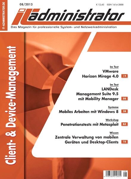 IT Administrator – August 2013