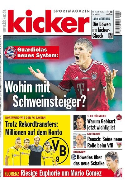 Kicker SportMagazin Germany — 11.07.2013