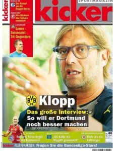 Kicker SportMagazin Germany — 22 Juli 2013
