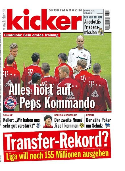 Kicker SportMagazin Germany — 27.06.2013