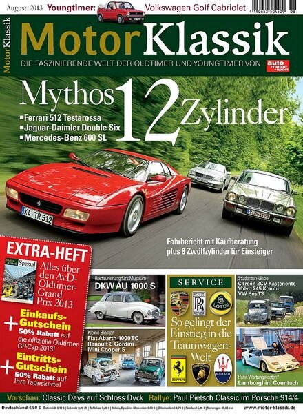 Motor Klassik Germany — August 2013