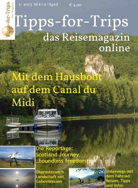Tipps-for-Trips Reisemagazin – Marz-April 2013