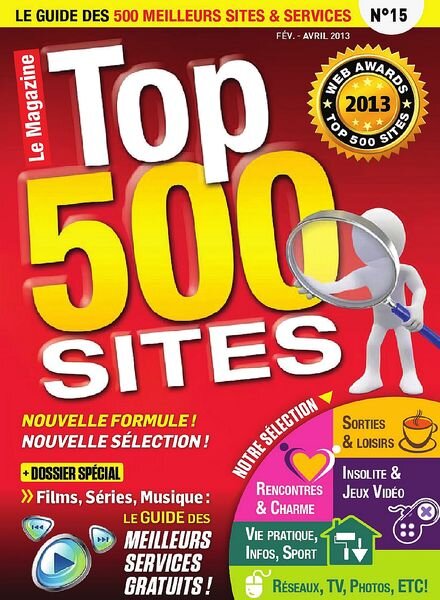 Top 500 Sites Internet – Fevrier-Avril 2013