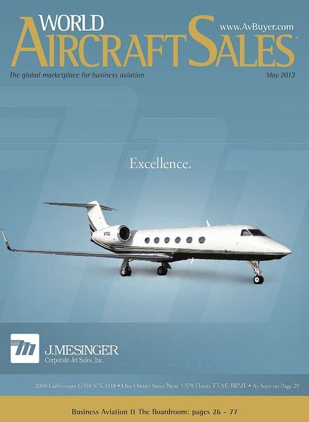 World Aircraft Sales — May 2013