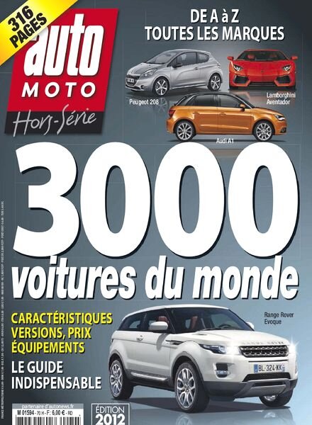 Action Auto Moto Hors-Serie 70 — 3000 Voitures du Monde — Edition 2012