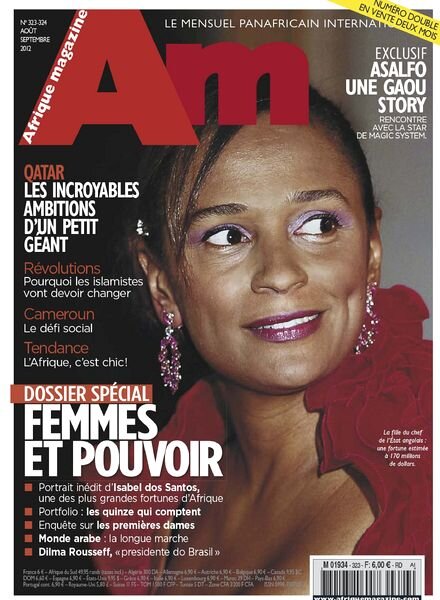 Afrique Magazine 323-324 – Aout-Septembre 2012