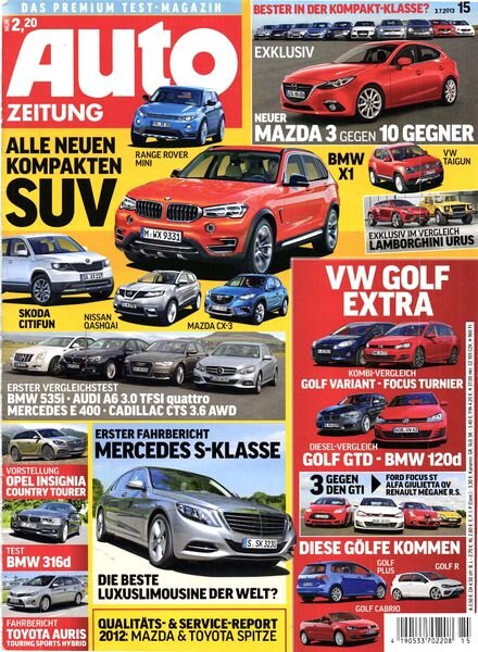 Auto Zeitung — 05 Juli 2013