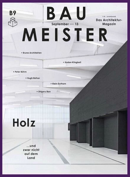 Baumeister Magazine — September 2013