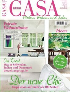 Casa Deco (Modern Wohnen und Leben) – Juli-August 2013