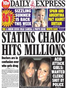 Daily Express – Monday, 12 August 2013