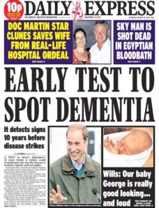 Daily Express – Thursday, 15 August 2013
