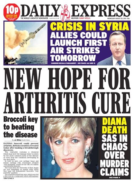 Daily Express — Wednesday, 28 August 2013