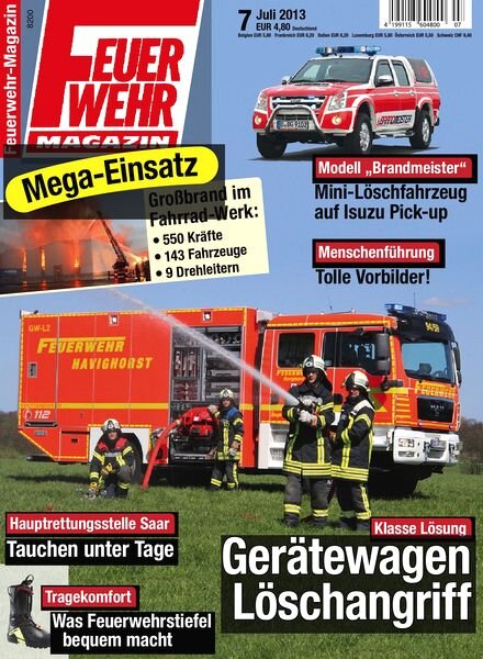 Feuerwehr Magazin – Juli 2013