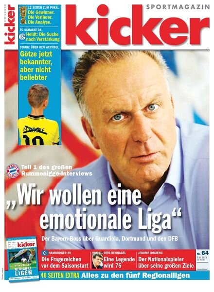 Kicker SportMagazin Germany — 64-2013 (05.08.2013)