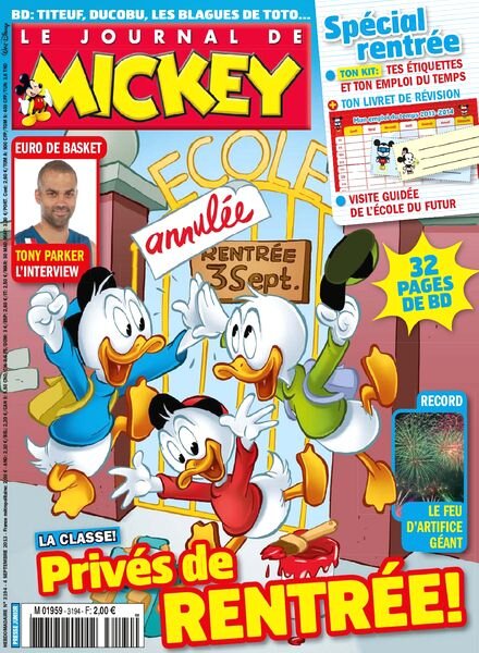 Le Journal de Mickey 3194 — 4 au 10 Septembre 2013