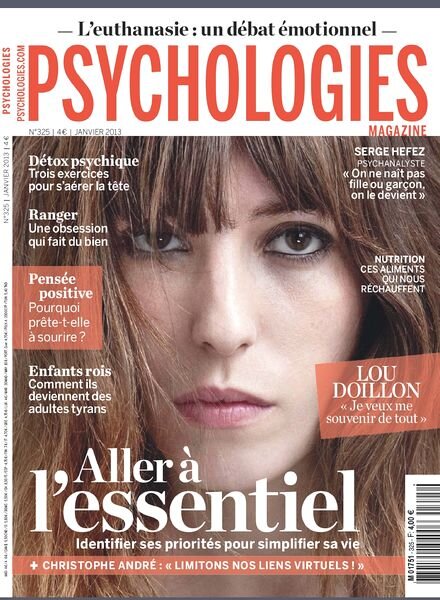 Psychologies — Janvier 2013