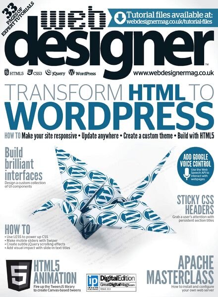 Web Designer — Issue 213, 2013