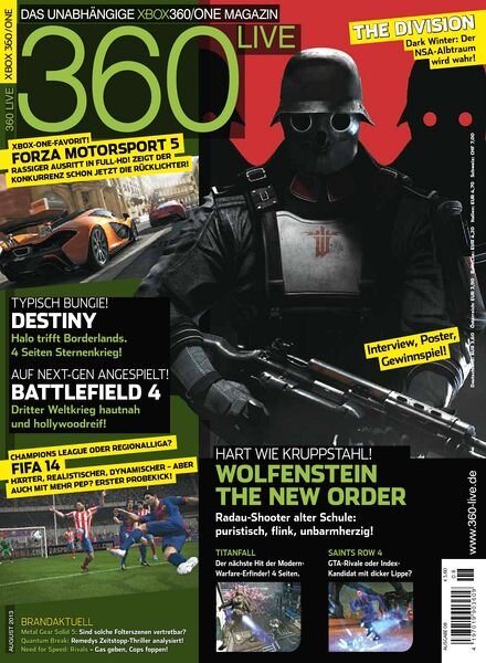 360 Live XBOX Magazin — August 2013