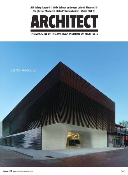 Architect Magazine – August 2013
