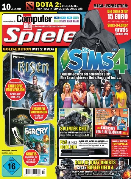 Computer Bild Spiele Magazin Oktober No 10 2013