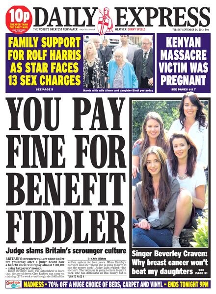 Daily Express — Tuesday, 24 September 2013