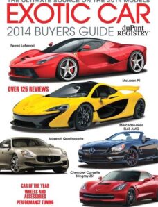duPontREGISTRY’s Exotic Car Buyers Guide 2014