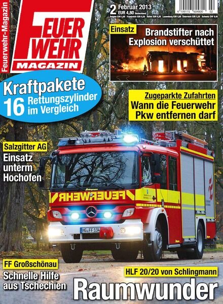 Feuerwehr Magazin — Februar 2013