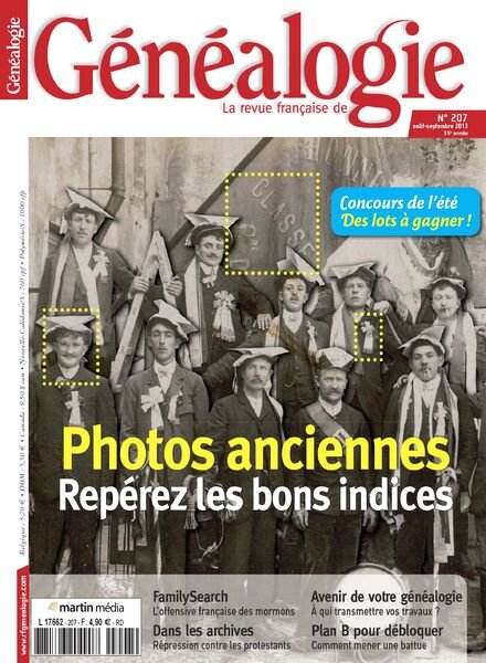 La Revue Francaise de Genealogie N 207 – Aout-Septembre 2013