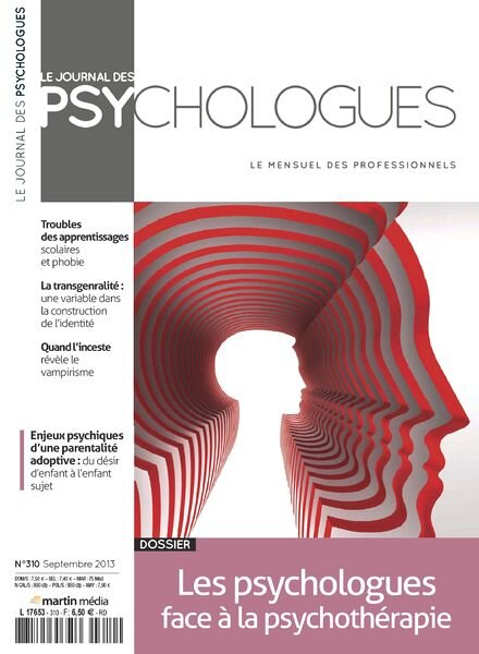 Le Journal des Psychologues N 310 – Septembre 2013