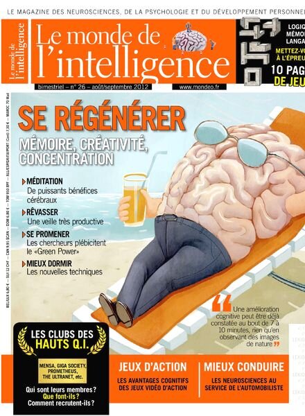 Le Monde de l’Intelligence N 26 – Aout-Septembre 2012