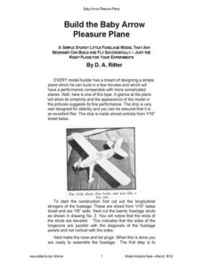 Model Airplane News (drawing) — 1938-03 baby-aro