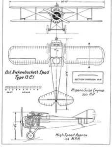 Model Airplane News (drawing) – 1942-03 spad3v