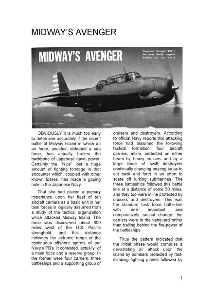 Model Airplane News (drawing) – 1942-09 midway