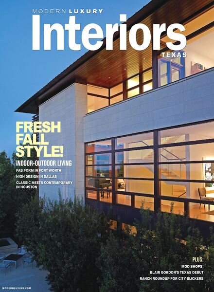 Modern Luxury Interiors Texas Magazine Fall 2012