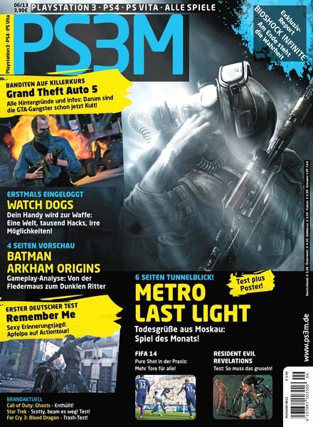 PS3M — Das Playstation Magazin — Juni 2013